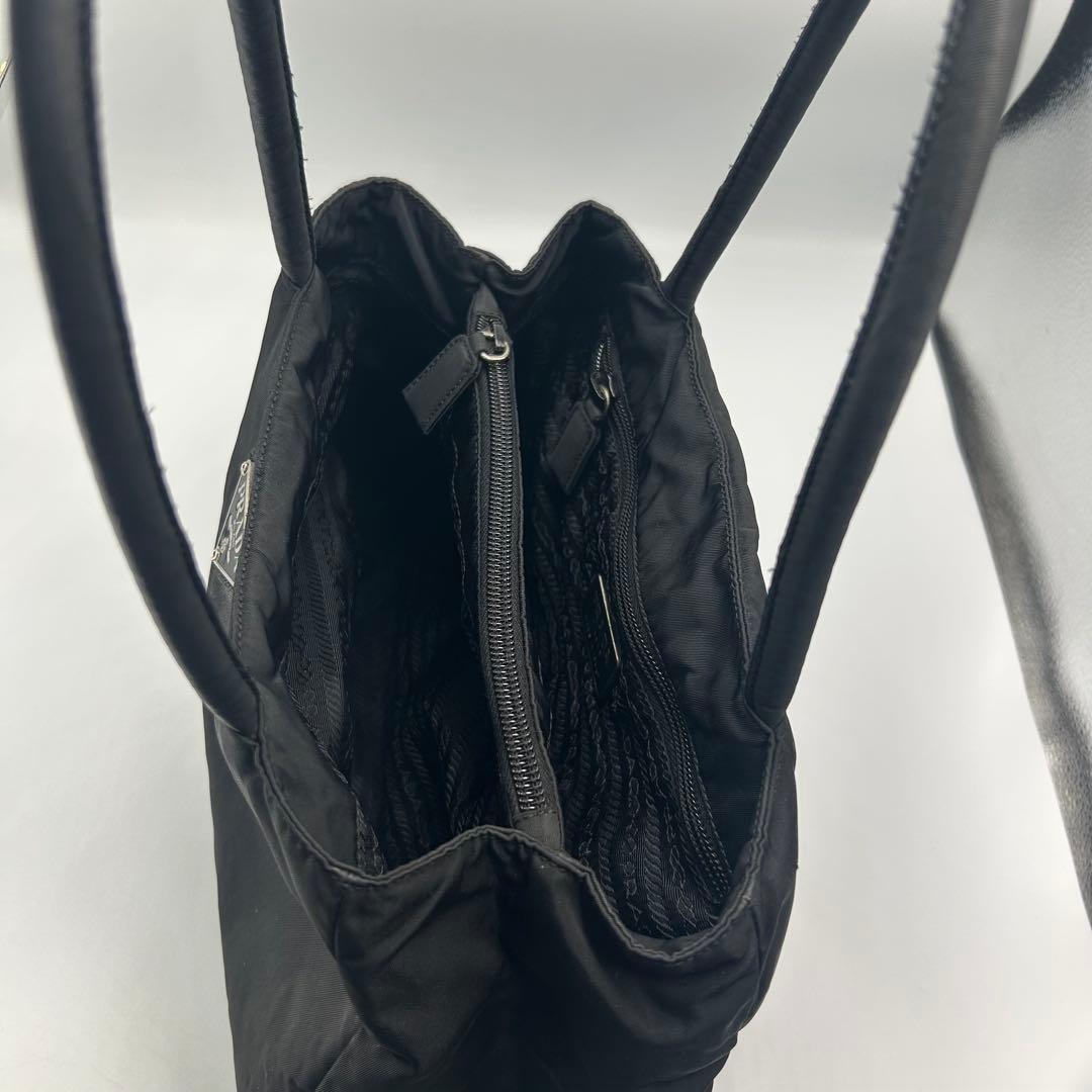 人気❣️PRADA プラダ ナイロン ハンドバッグ 三角ロゴ テスート　ブラック