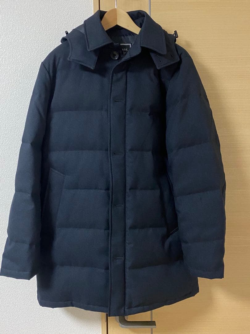 (洗濯機)ORIHICA 中綿入りダウンコート　ネイビー