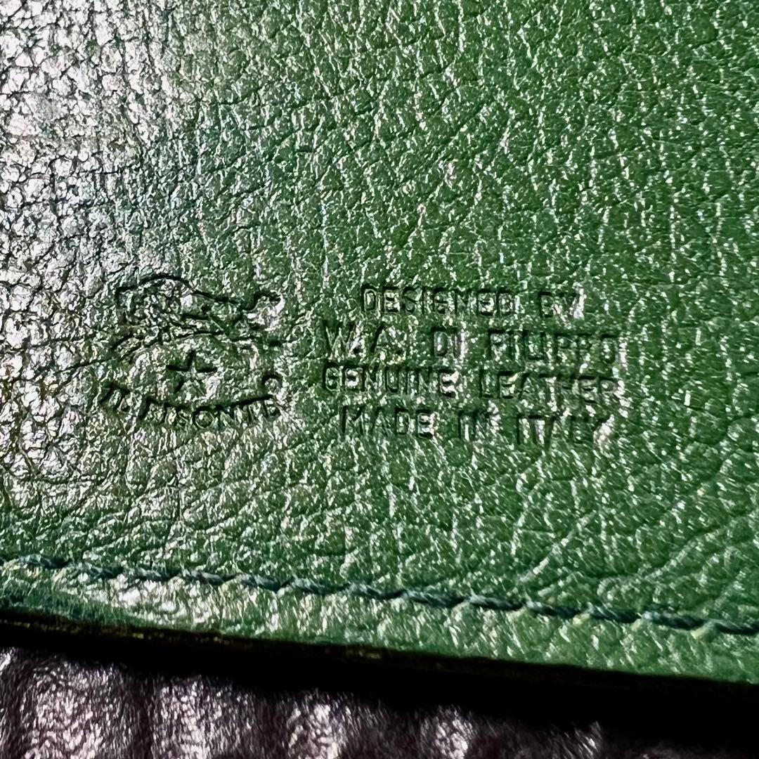 IL BISONTE /イルビゾンテ☆L字ファスナー☆長財布☆エメラルドグリーン