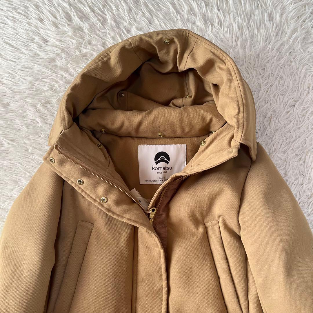 【新品未使用】イネド　小松マテーレ　ボリュームファーロングダウンコート