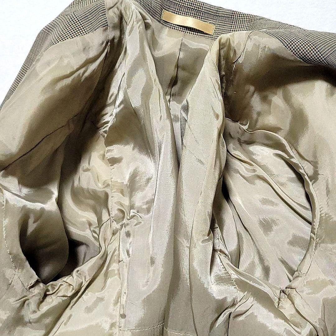 【美品】バーバリー　パンツ スーツセットアップ シングル 2B グレンチェック