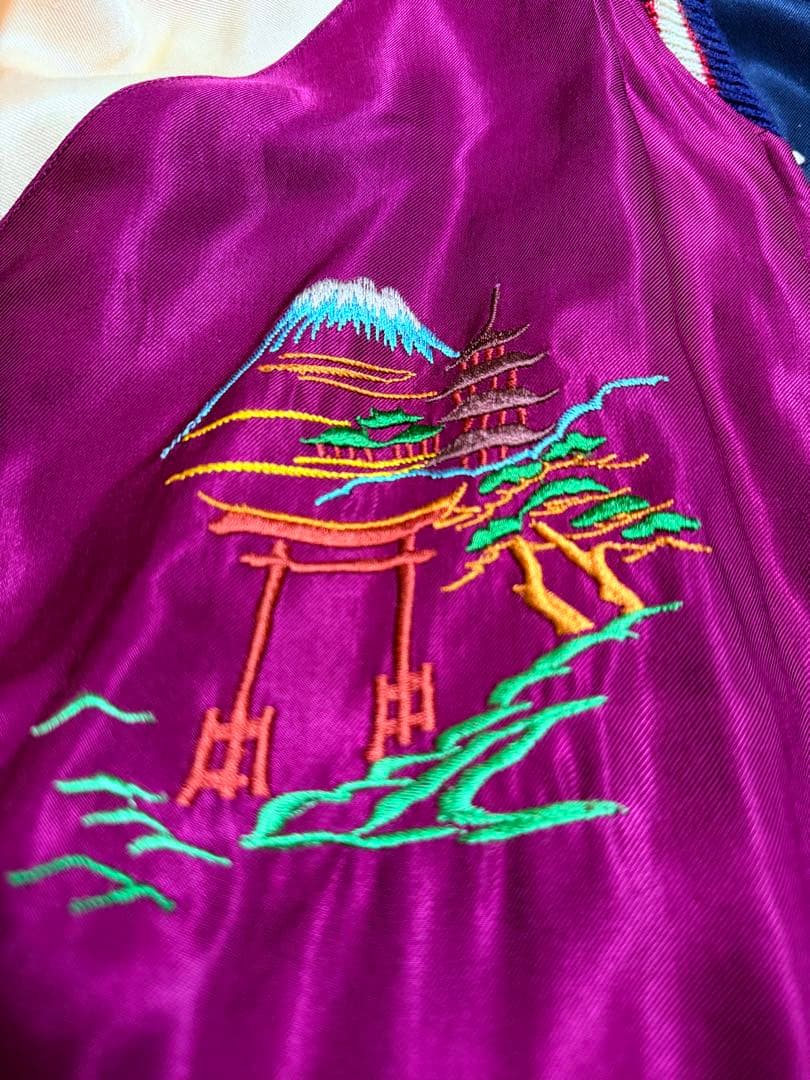 テーラー東洋 ２面用 スカジャン 日本地図 鷹 限定　スカジャン レーヨン