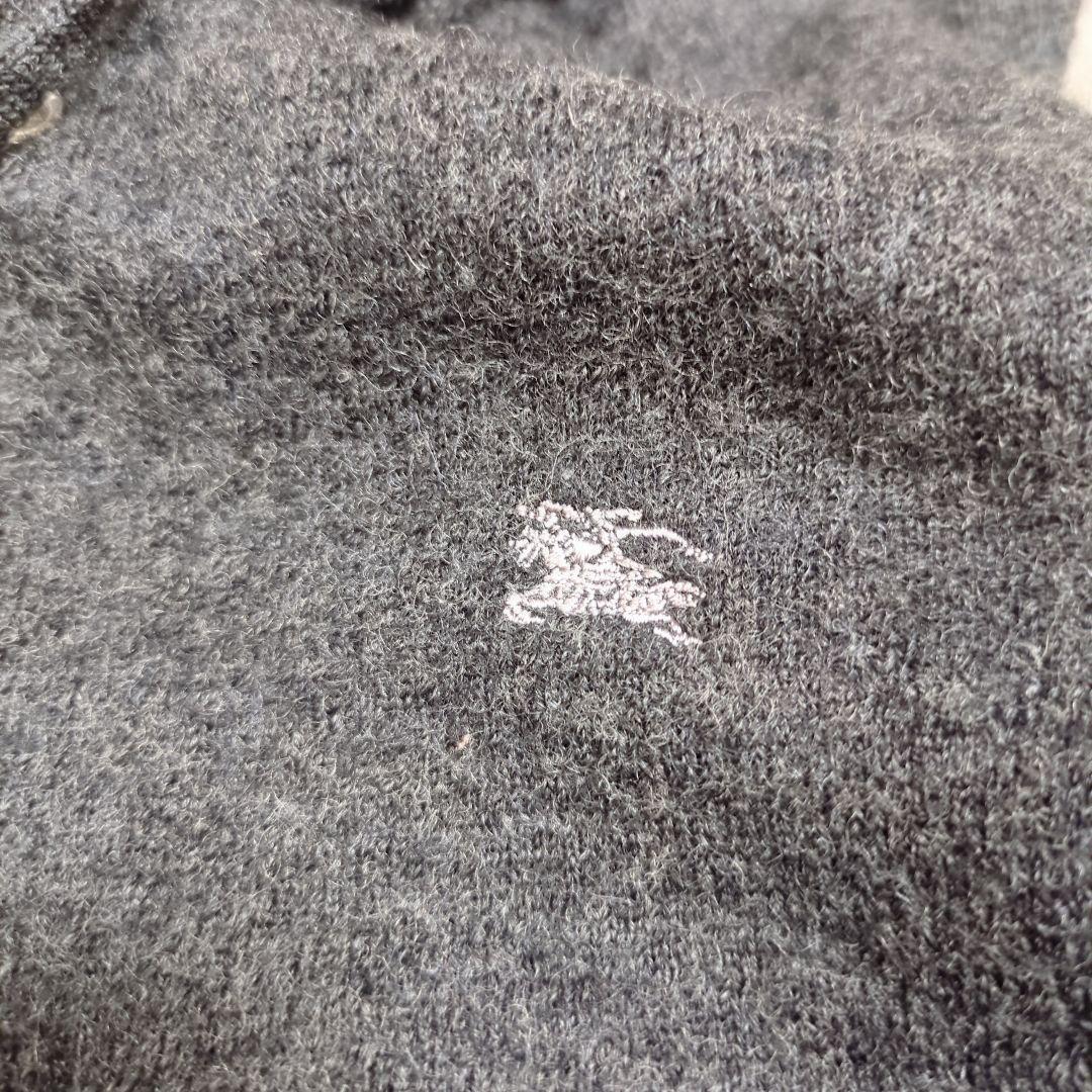 【希少】バーバリーブルーレーベル　スタジャン　フード　チェック　ホースロゴ刺繍