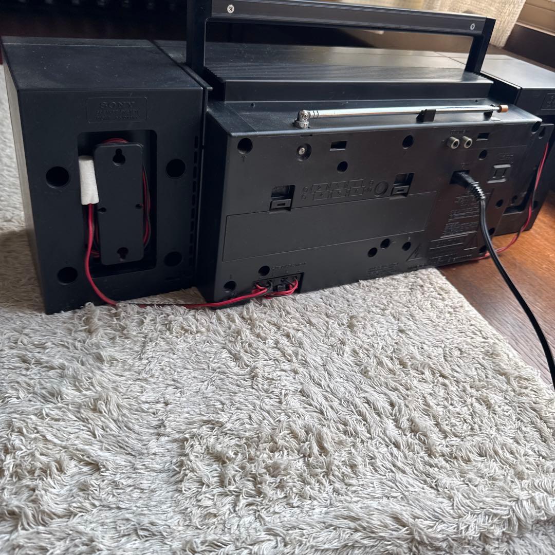 SONY ラジカセ CFS-W600 2WAY ブラック 昭和レトロ