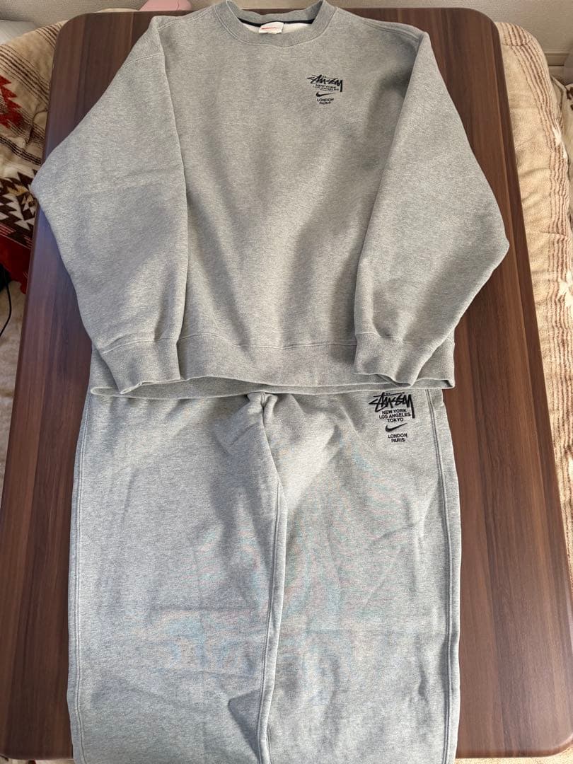 Stussy x Nike スウェット パンツ クルーネックセットアップ
