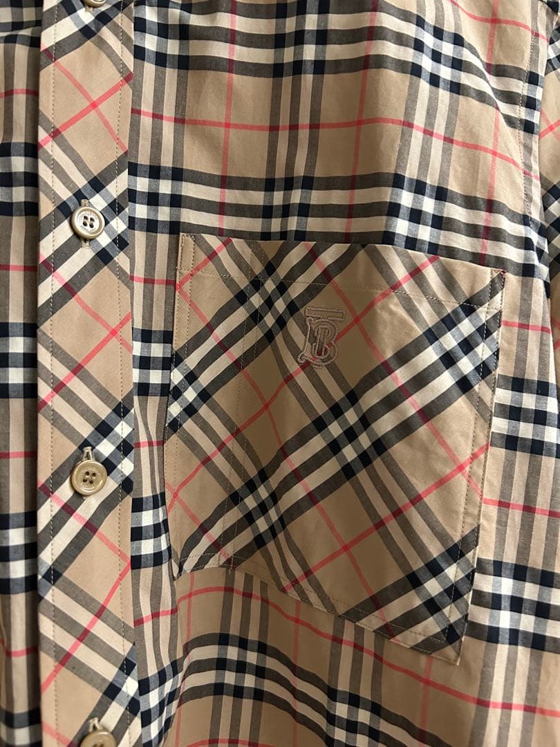 Burberry チェック柄 半袖シャツ