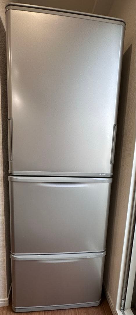 送料込 SHARP 冷蔵庫 2023年製 350L 両開きドア