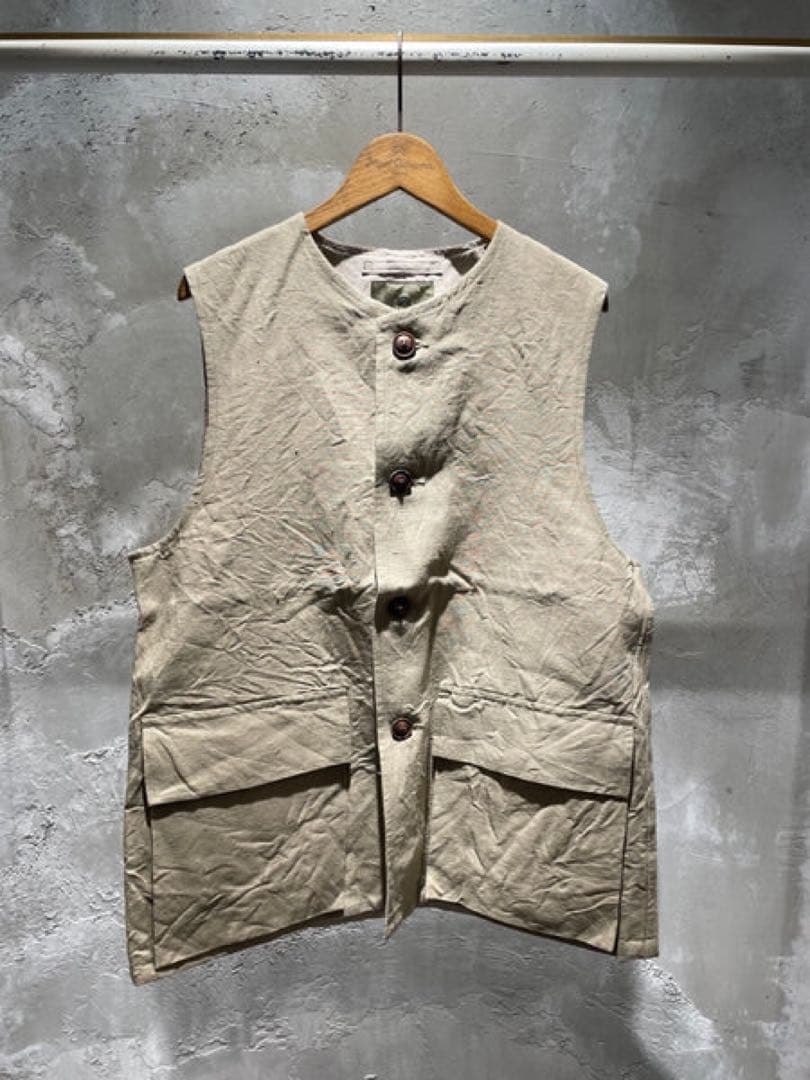 トップス Nigel Cabourn JERKIN VEST HEMP CANVAS
