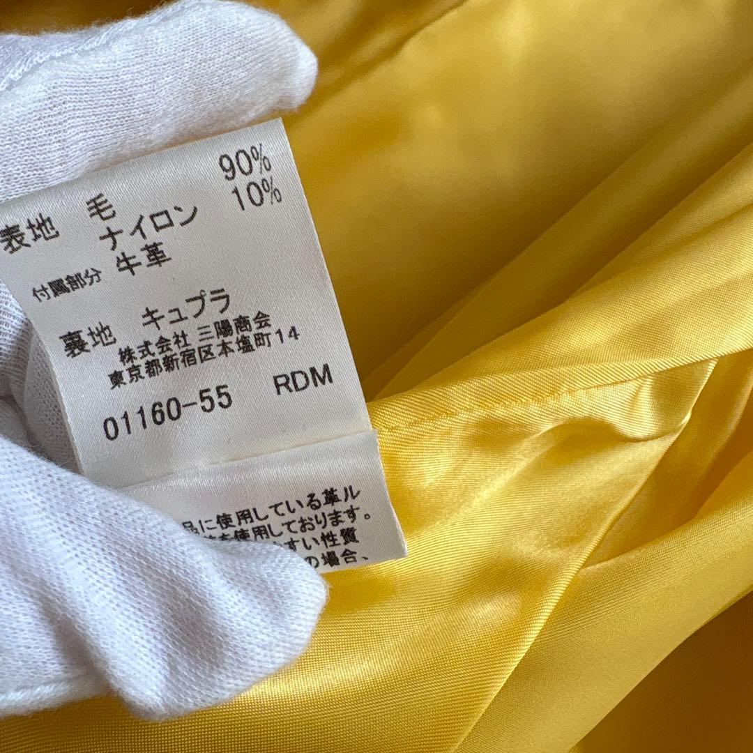 極美品 ✨バーバリー ダッフルコート 黄 38 トグルボタン　ノバチェック