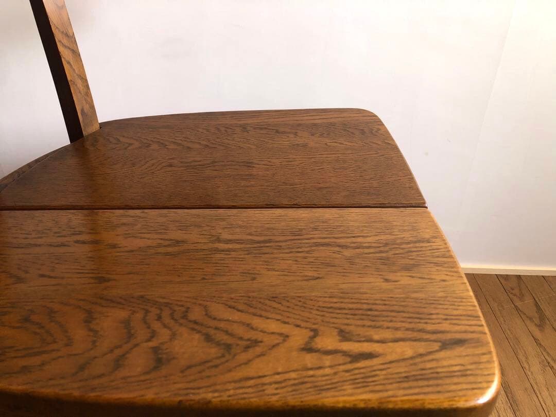 飛騨家具 浜本工芸 アームチェア④ 肘掛け 安楽椅子 楢無垢材 民藝 昭和レトロ