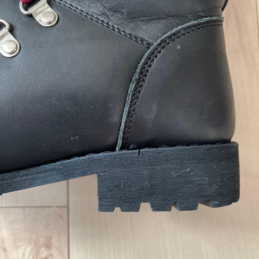 【LIMI feu】ファー付きブーツ ブラック/ピンク