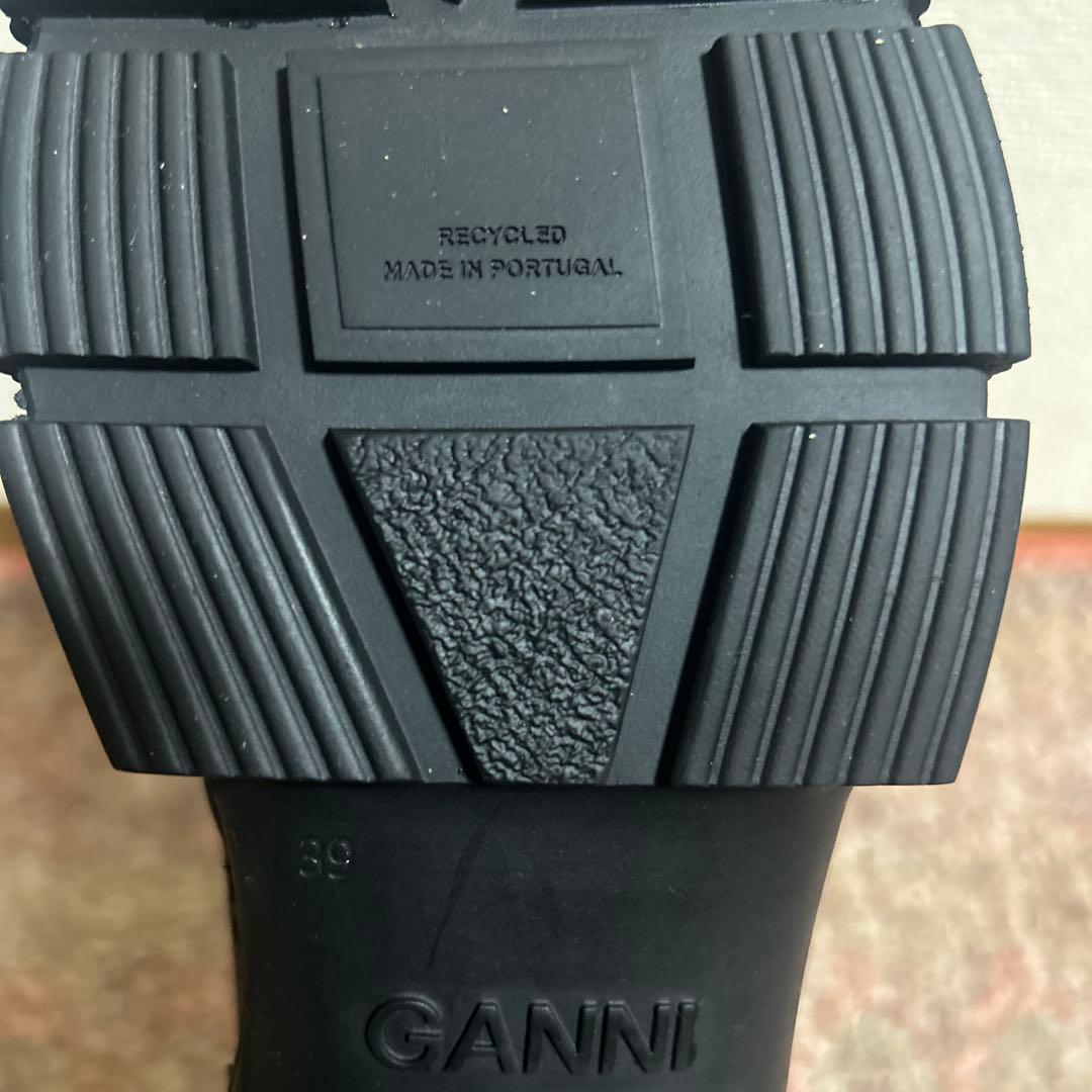 GANNI リサイクル ラバー ロングブーツ