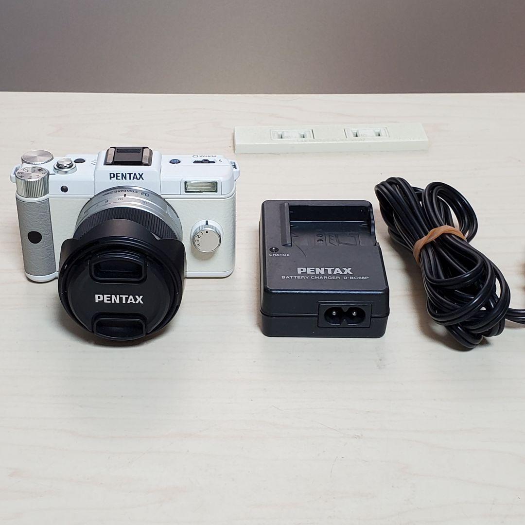 ほぼ新品 初代 PENTAX Q ホワイト レンズキット ショット数30回以下