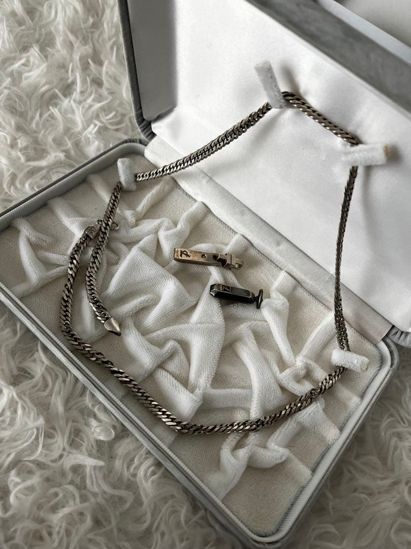 Leda SILMA レダシルマGe/Ag合金製シルバー ネックレス 55cm