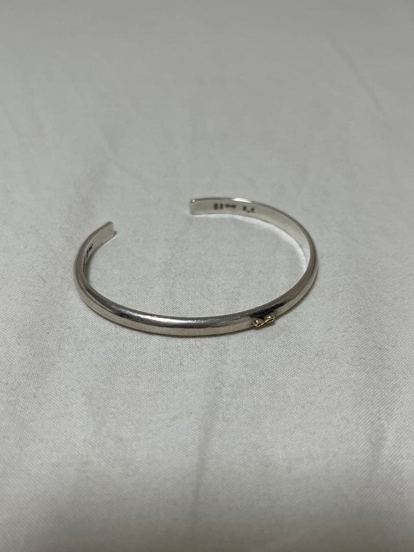 WAKAN SILVER SMITH BN-011 K18マーク付き甲丸バングル