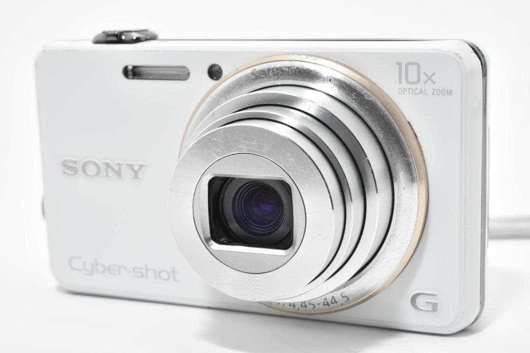 良品)Sony CyberShot　DSC-WX100ホワイト　デジカメ#695