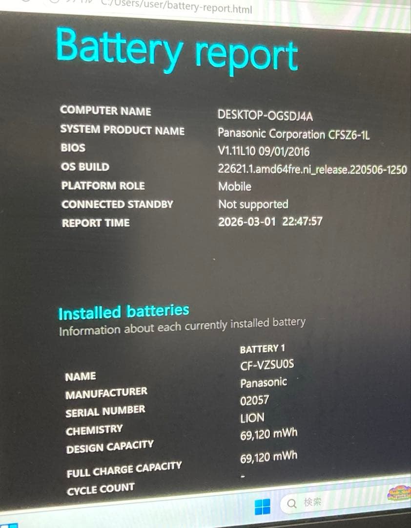 panasonicレッツノート 8GB 【Core i7】DVD