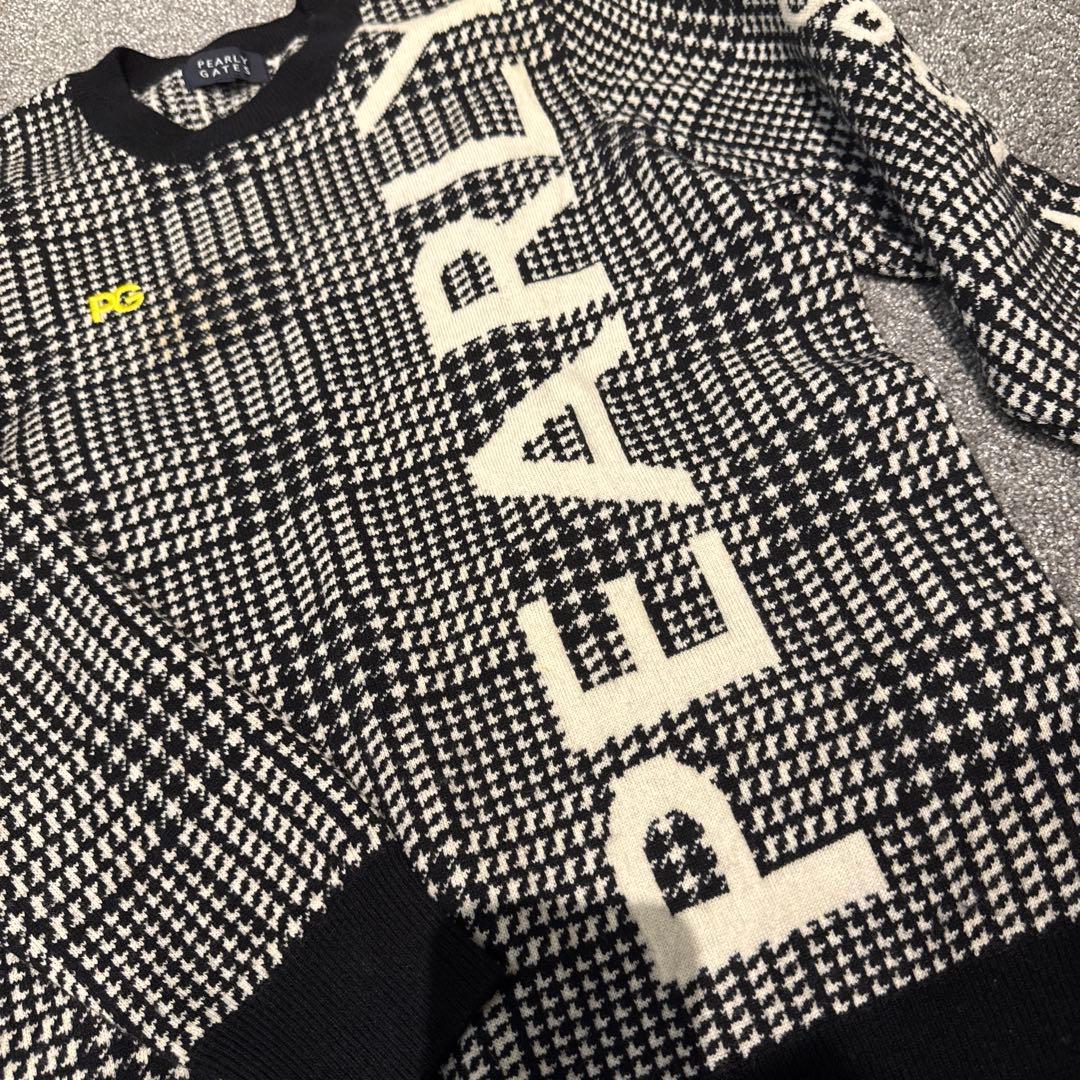 PEARLY GATES チェック柄ニットセーター サイズ4