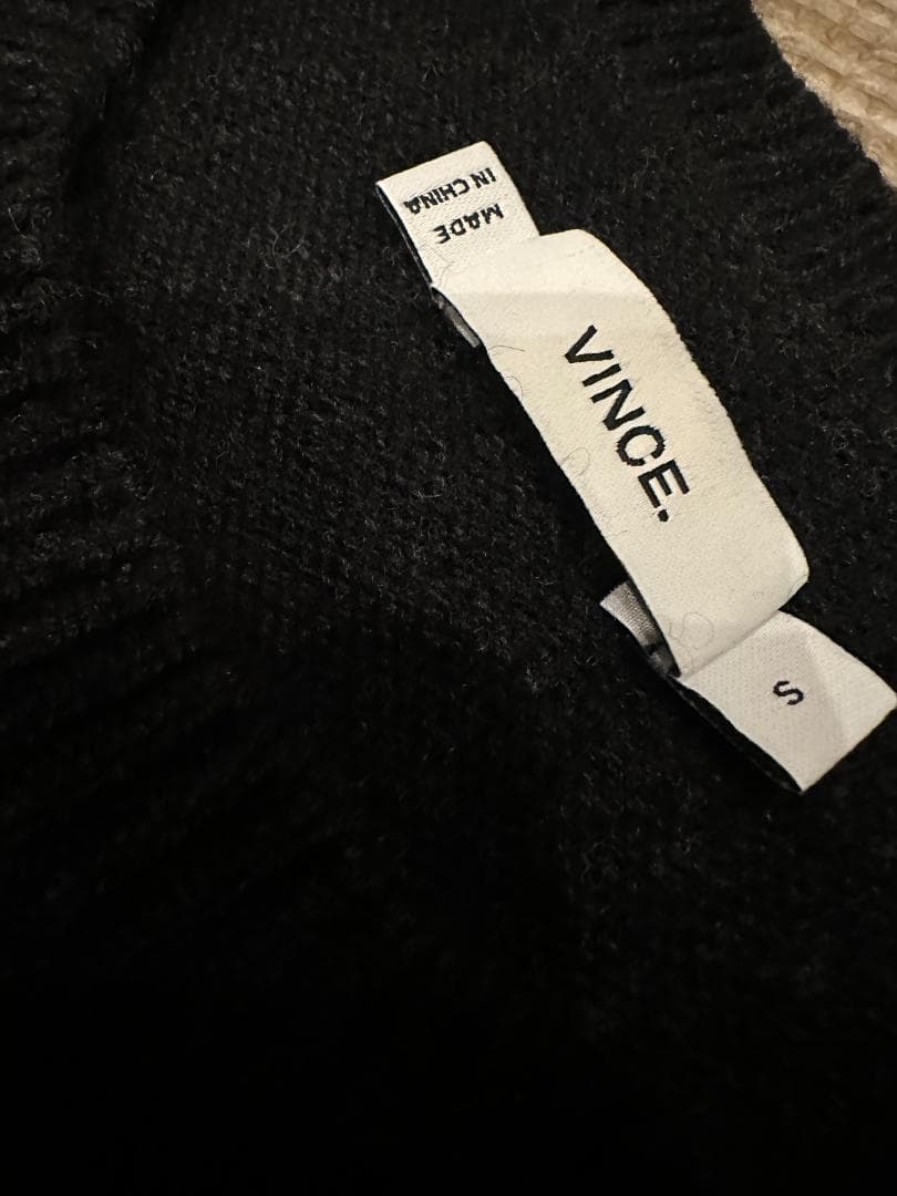 専用❣️新品Vinceヴィンス カシミヤブレンド ブロックニット　Sサイズ