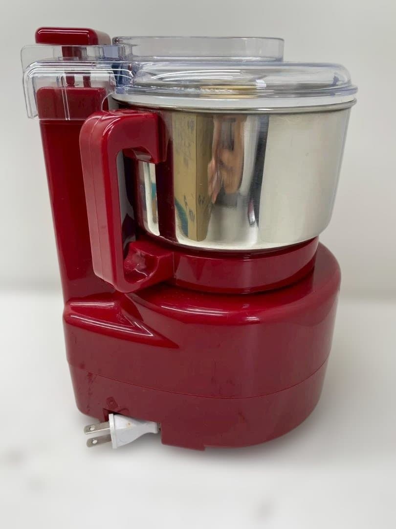 A◆あじのさと　Wスピード　フードプロセッサー　Y-2400W　レッド　箱付き