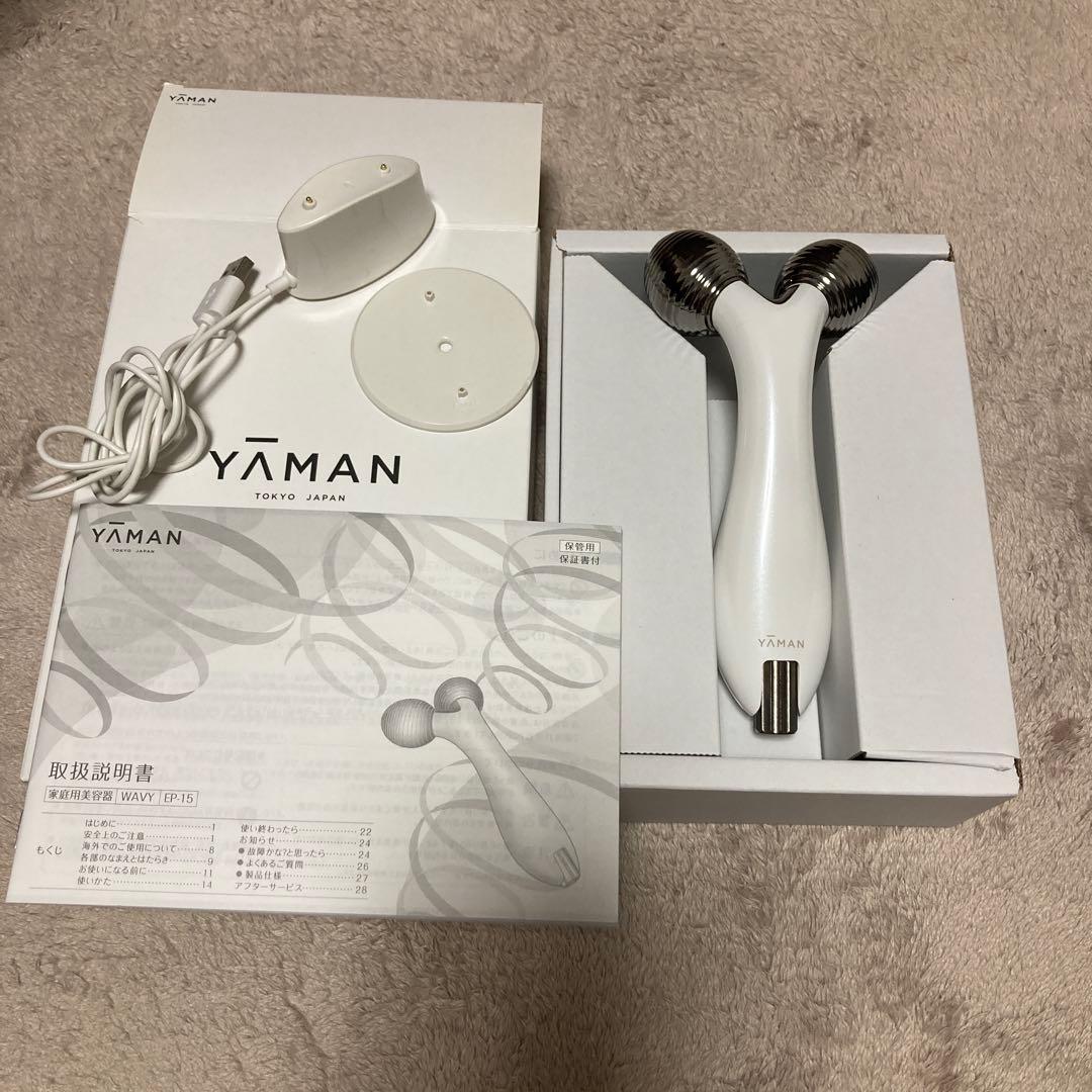 美品ヤーマン YAMAN WAVYmini EP-16W 美顔ローラー美顔器