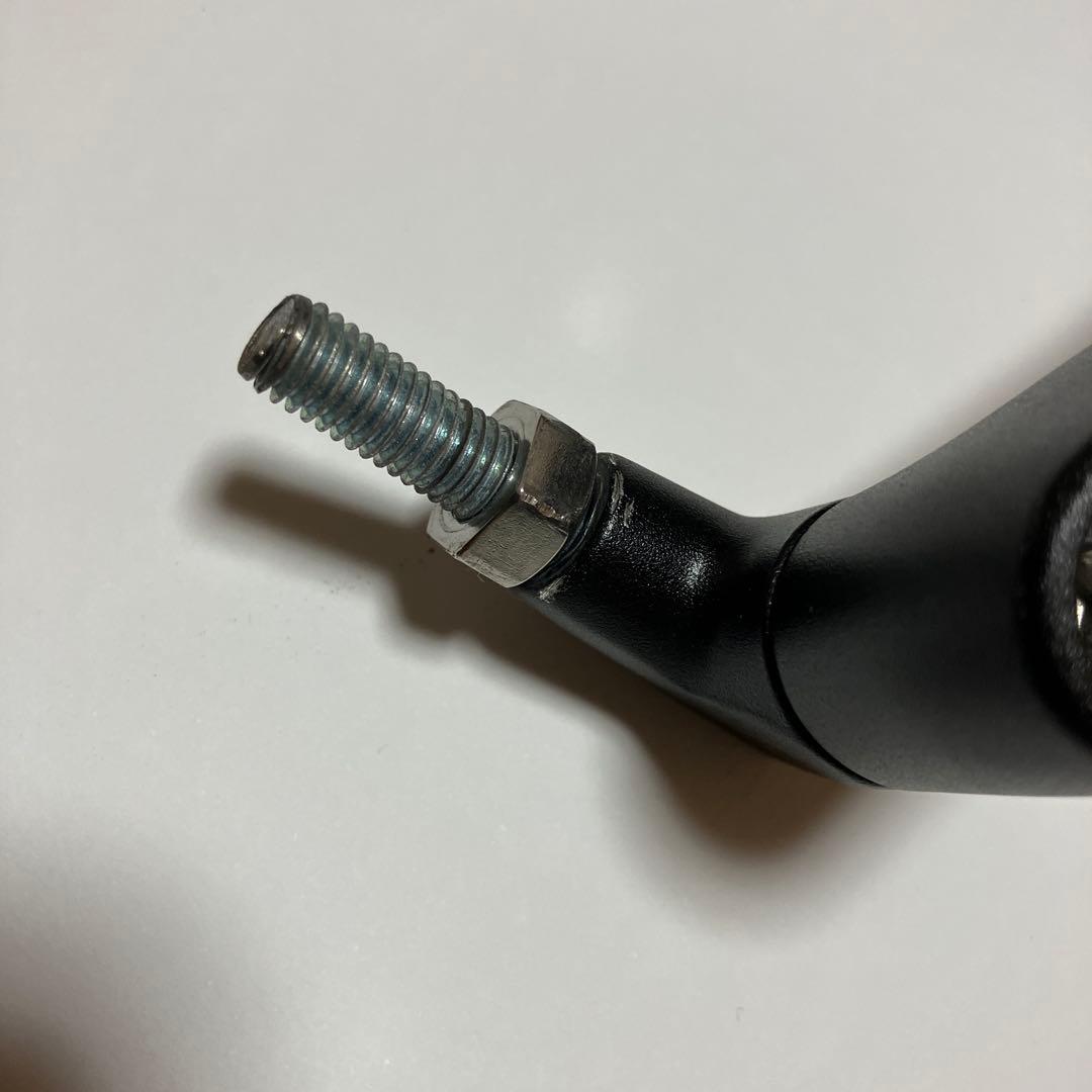 KiWAV バイクミラー オーバル 黒 M10 アルミ製