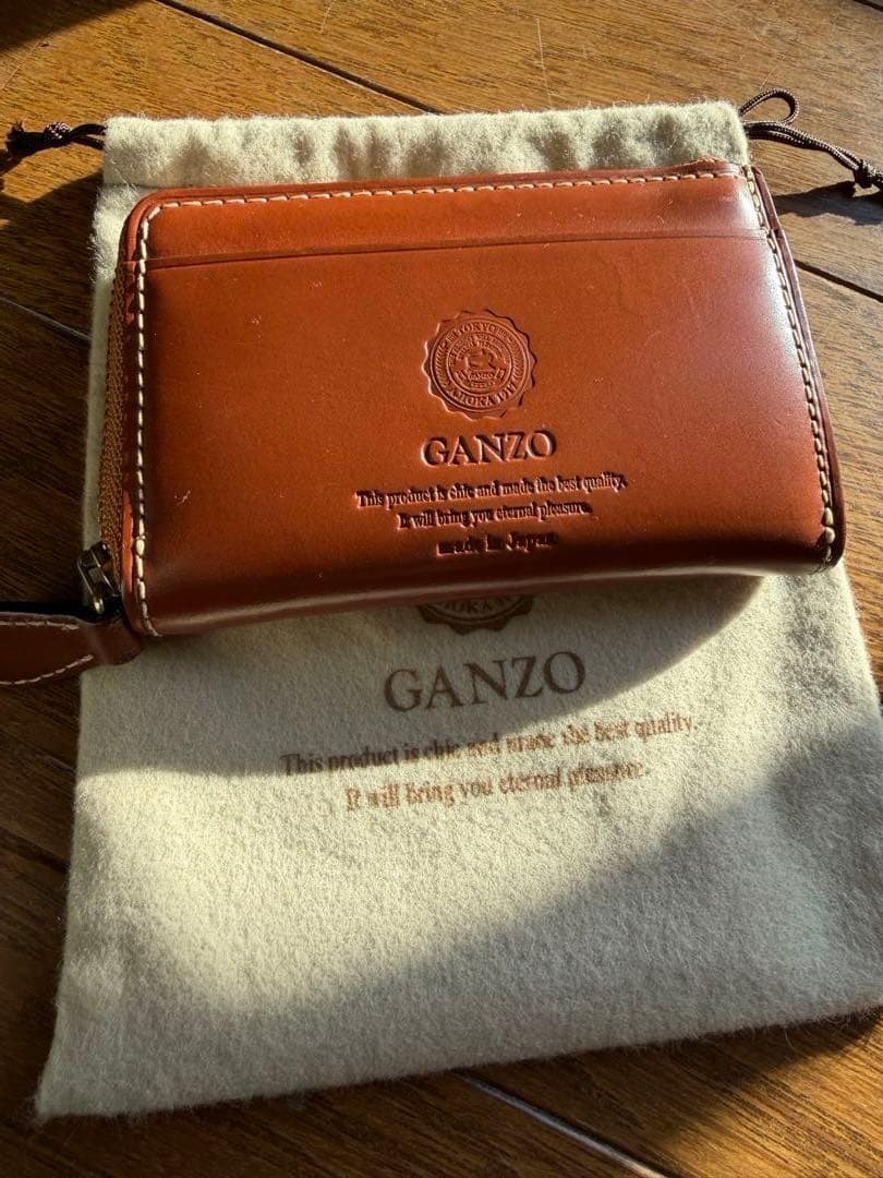 美品 GANZO ガンゾ Lファスナーカードケース ケース