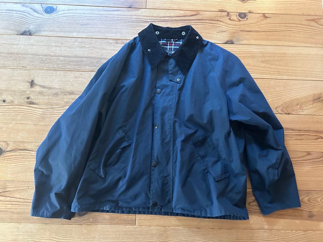 バブアー トランスポートジャケット 24AWワックス ネイビー40 明日迄得価
