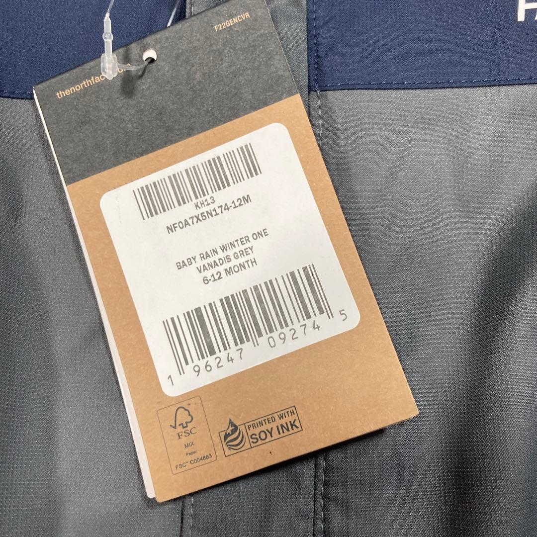 【新品】ノースフェイス　キッズ　ベビー　ロンパース　繋ぎ　防寒