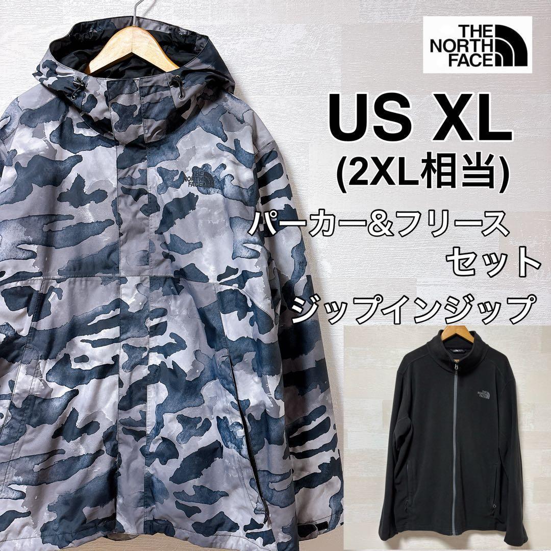 ノースフェイス マウンテンパーカー ジャケット ライナー 3way 迷彩 XL