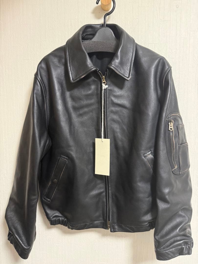 【LIDNM】French Pilot Leather Jacket Sサイズ