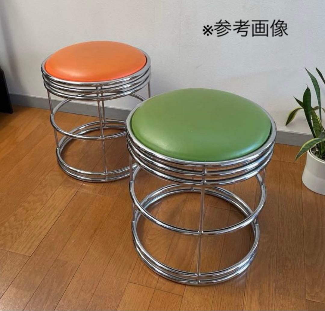 ヴィンテージ　スツール　① ミッドセンチュリー　アールデコ　スペースエイジ