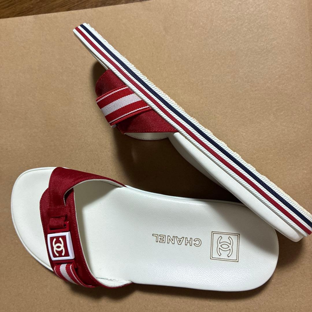シャネル　スポーツライン　サンダル レディース34
