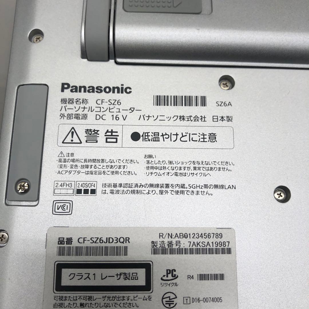 Panasonic 12.1インチ ノートパソコン　SZ-6JD3QR　　K