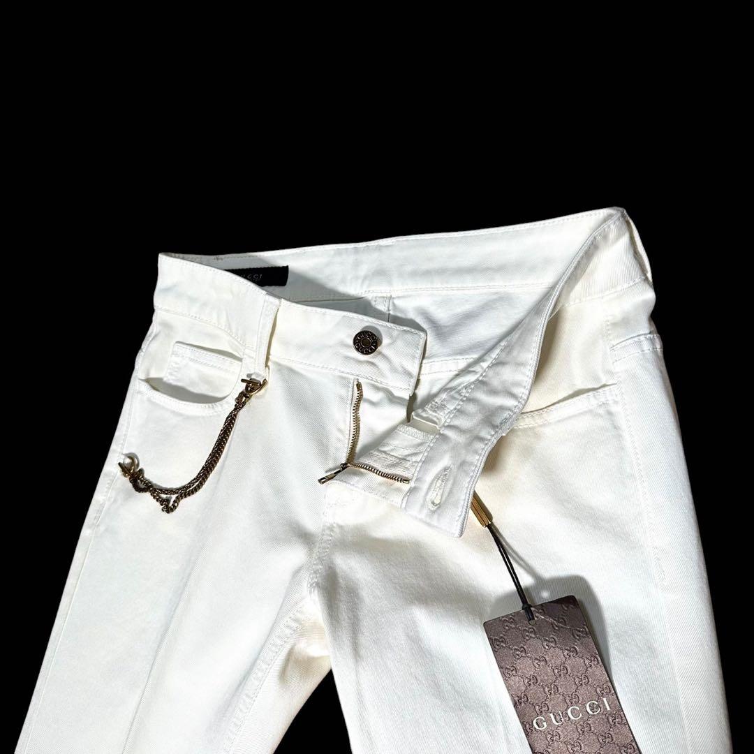 naonao様 未使用✨GUCCI グッチ✨ホワイト デニム パンツ