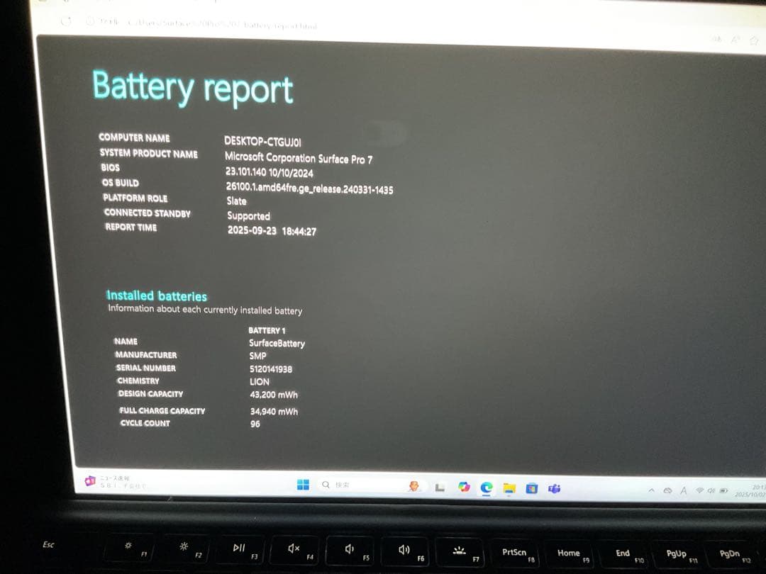 Windowsタブレット本体 Surface Pro 7 i5 Ram16g 256g office2024