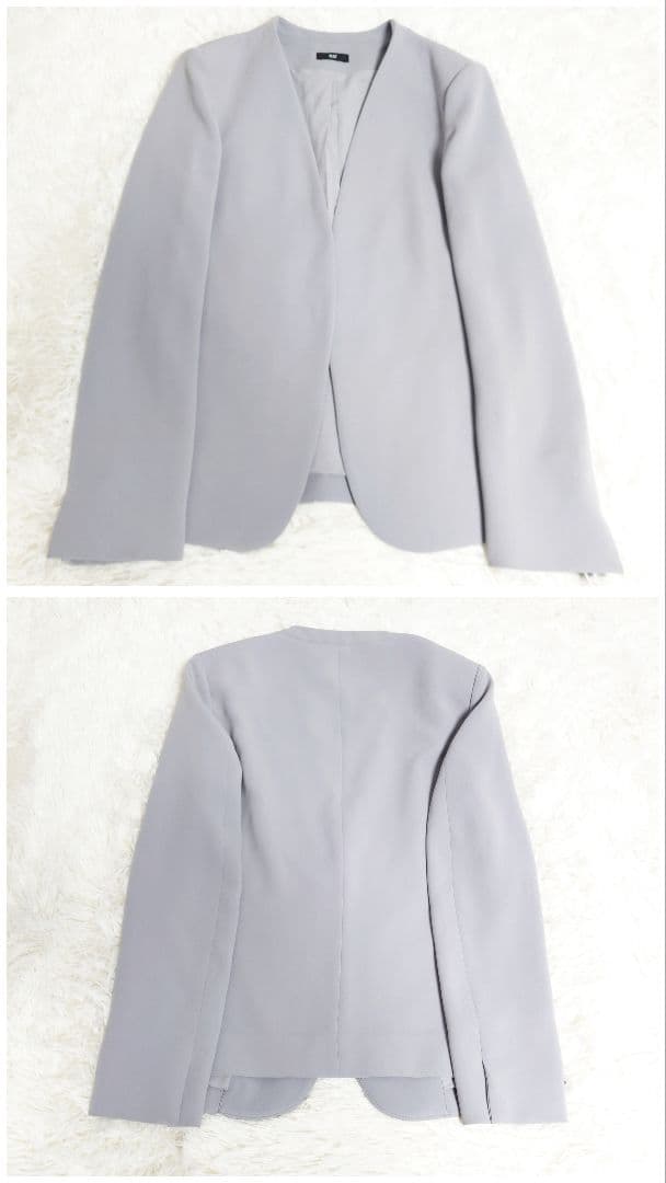 ■122 洗える プラステ 2024年モデル パンツスーツ ライトグレー S