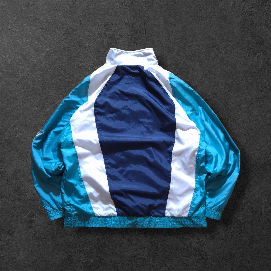 90s oldadidas アディダス ナイロンジャケット トレフォイル刺繍ロゴ