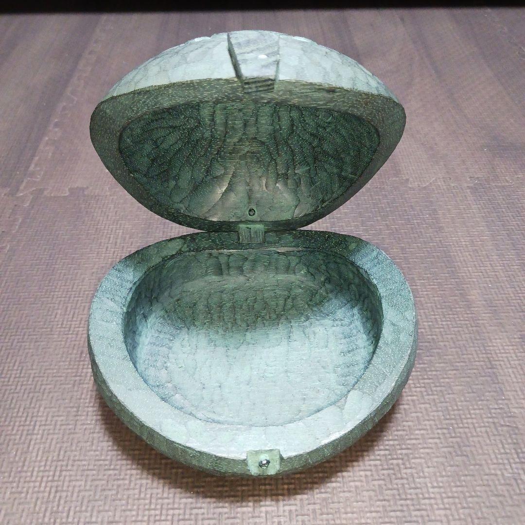 【木林】荒井修　木彫り　小物入れ