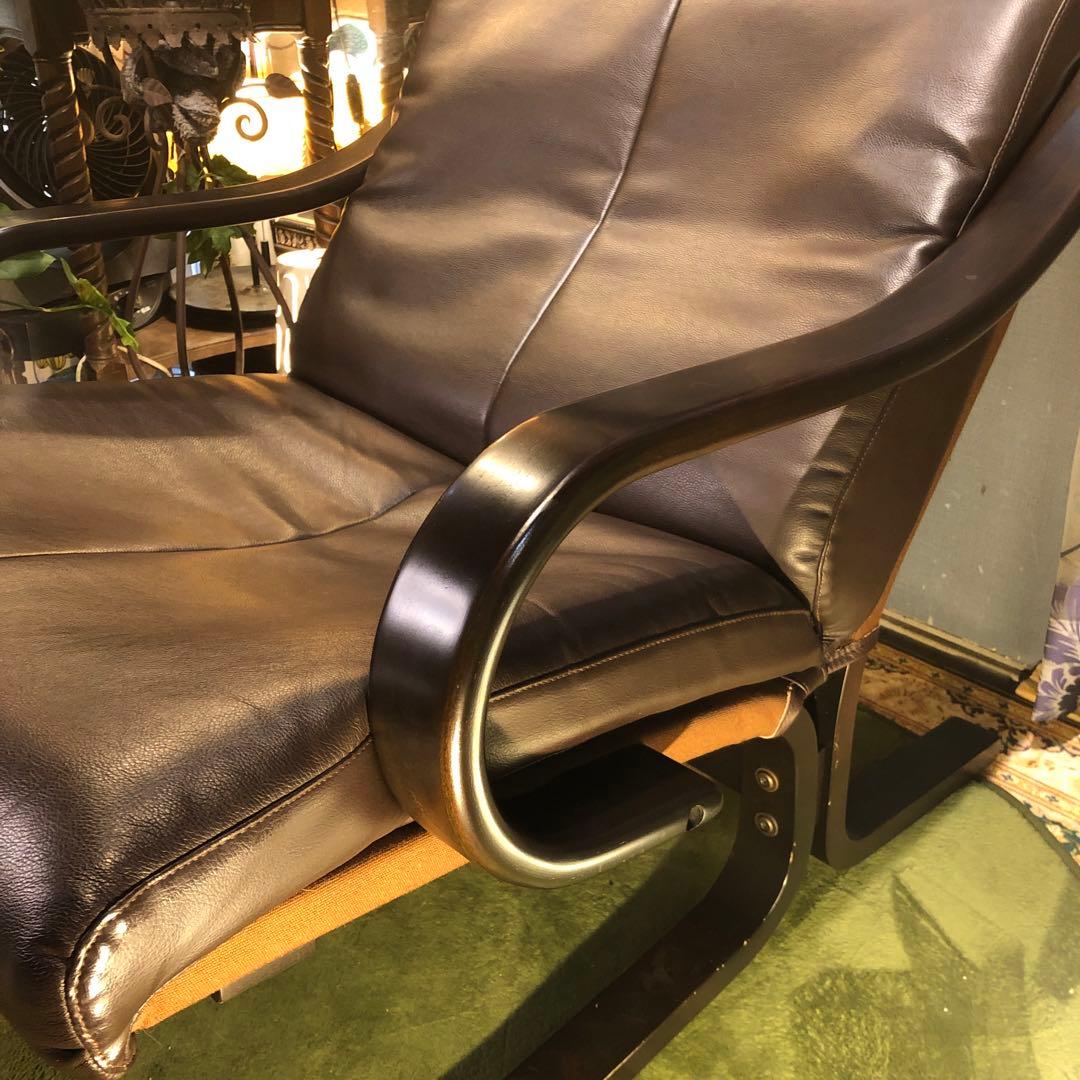 Sale 美品　富士ファニチャー　アジオ　DBR ハイバック　曲げ木ソファ