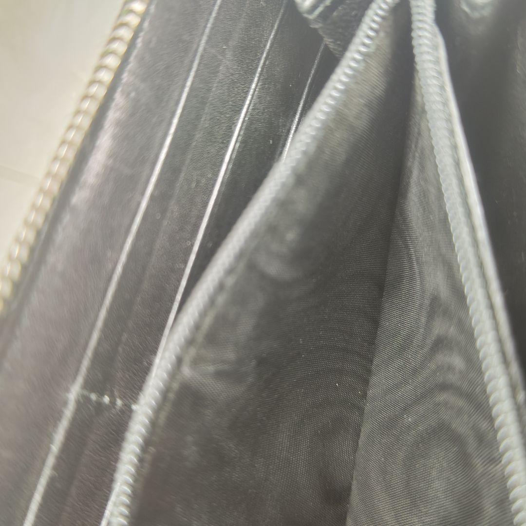 GUCCI　グッチ　ブラック　レザー　オール ラウンド　ファスナー　長財布