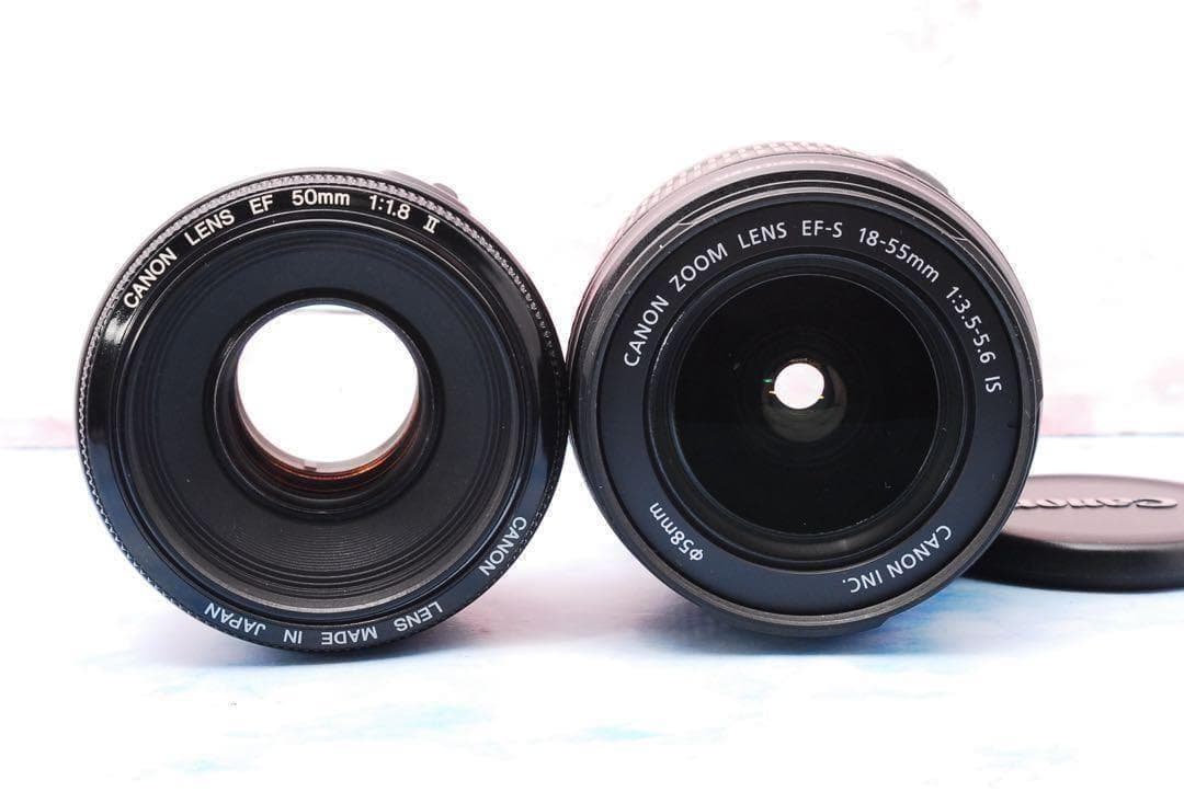 手ぶれ補正標準＆単焦点⭐︎キャノン Kiss X7⭐︎バッグ付⭐︎人物撮りに最適