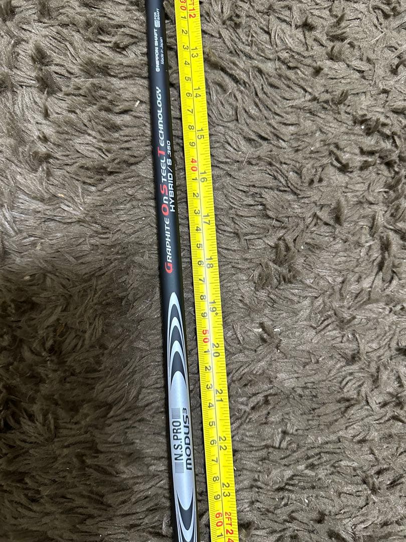 未使用品　日本シャフト モーダスゴースト 5U用 S 350 ピンスリーブ付き