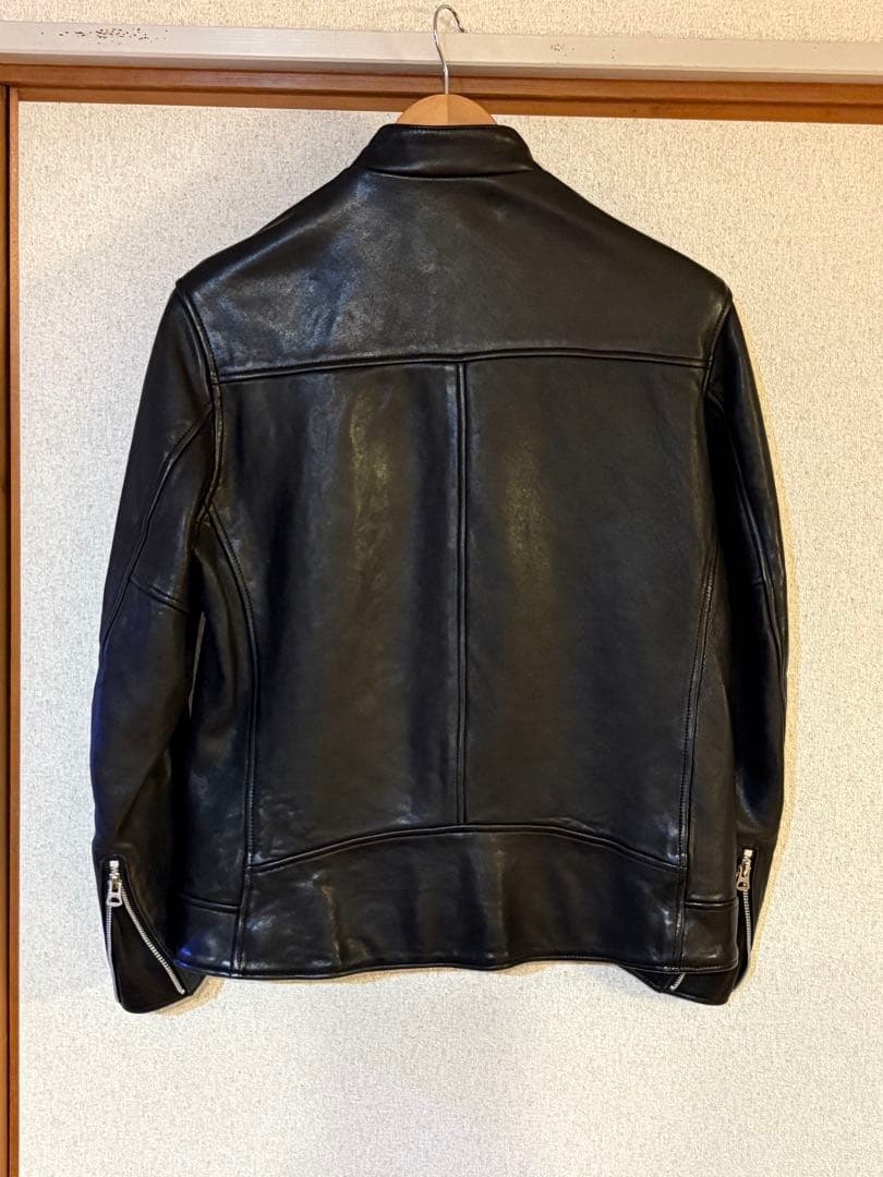 Schott セミダブルライダースジャケット S 黒