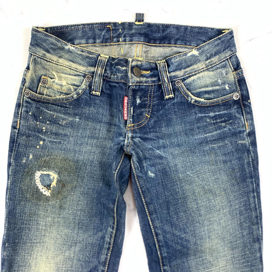 LA8949 ディースクエアード ダメージデニム ジーンズ 36