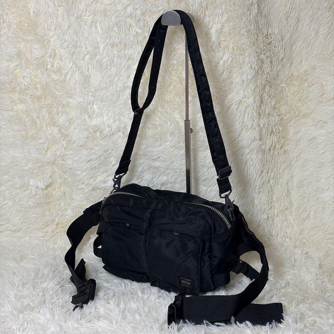 PORTER タンカー 2way ウエストバッグ ブラック 日本製