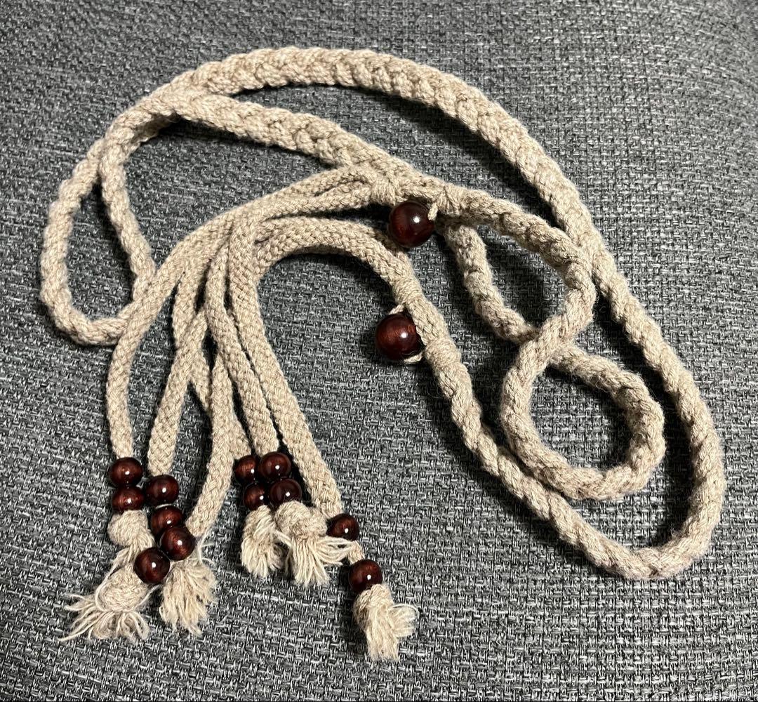 ナンバーナイン　ジョージ期　編み込みベルト