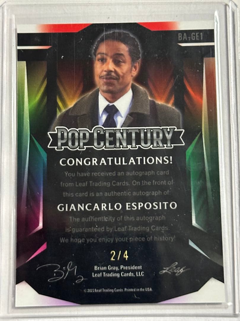 Giancarlo Esposito サイン入りカード 2/4