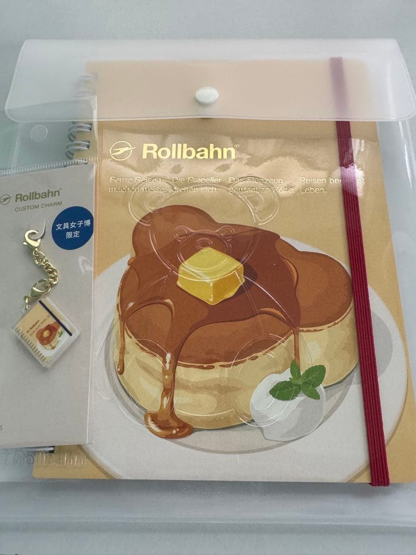 文具女子博限定ロルバーンカスタム　パンケーキ　ケース　チャーム　３点セット