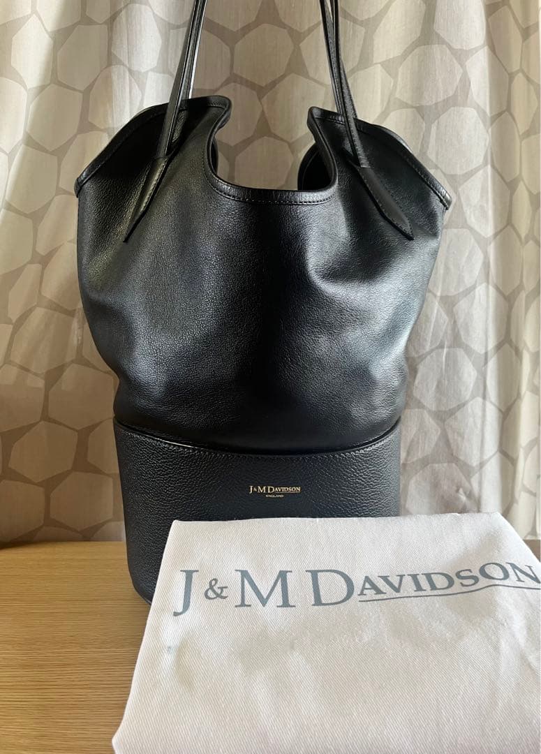 お*ぎ様 J&M DAVIDSONレイバケットS 黒 レザーバッグ